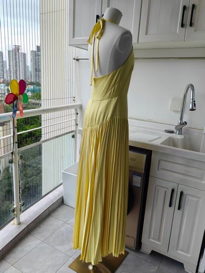 ALX Saab viscose maxi dress in yellow