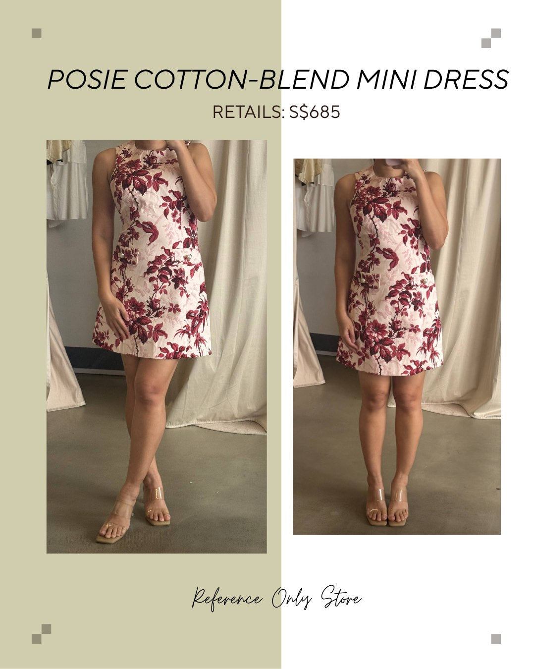 CC posie cotton blend mini dress
