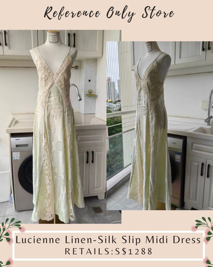 AM Linen Silk Midi slip dress