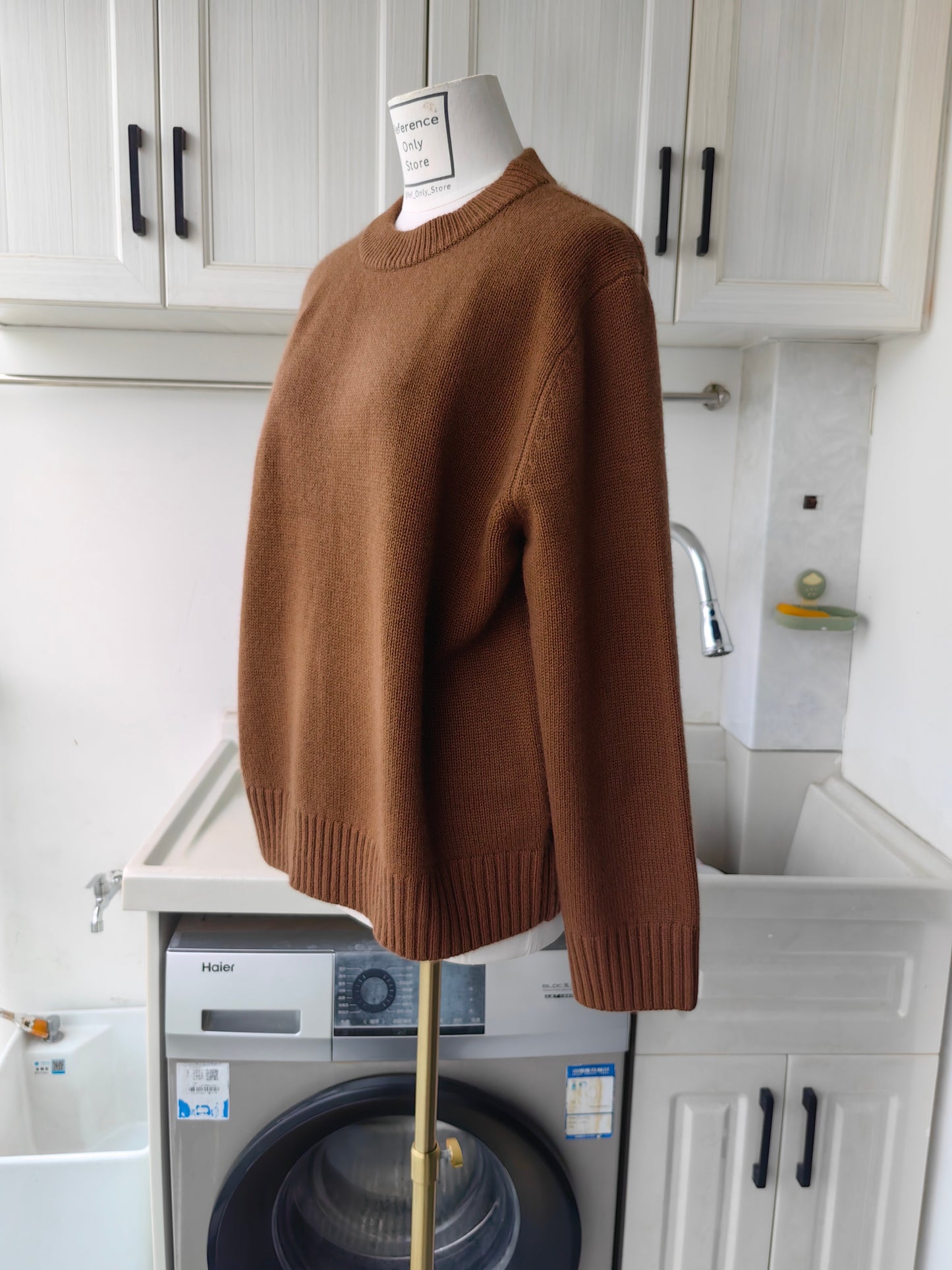 JK 100% cashmere oversized crewneck sweater in 2 colors