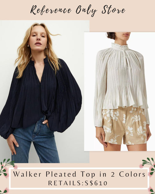 VB Walker Pleated Top in 2 colors