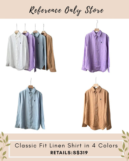 RL Classic fit linen shirt in 4 colors