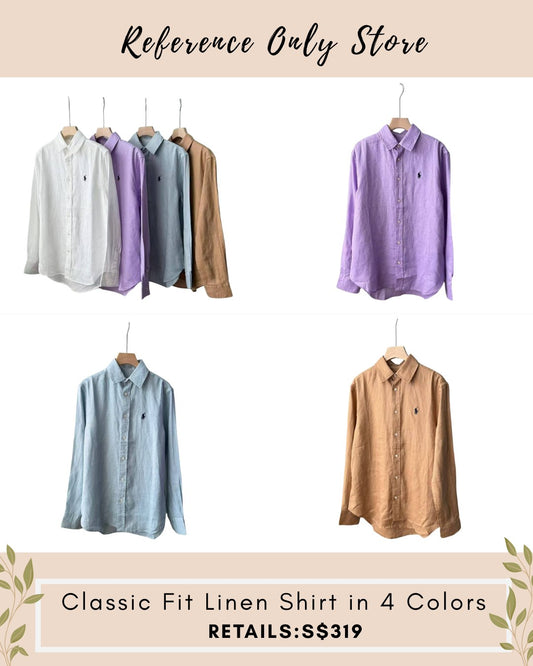 RL Classic fit linen shirt in 4 colors