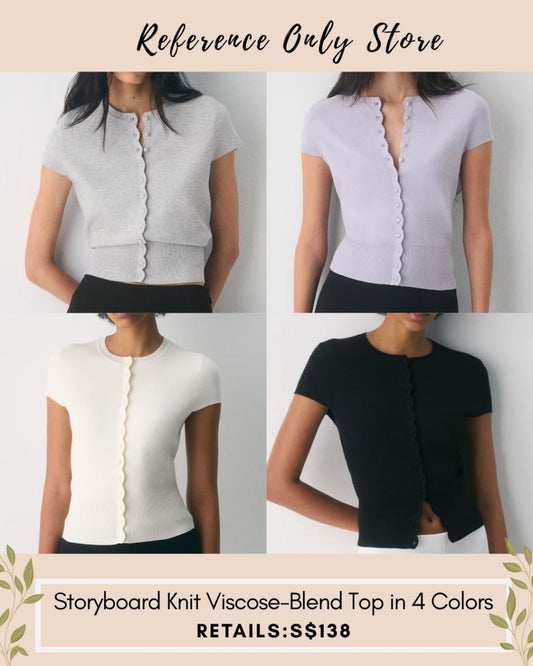 ARZ storyboard knit viscose blend top in 4 colors