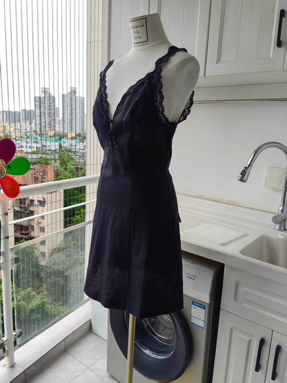 Ref Kaya mini linen dress