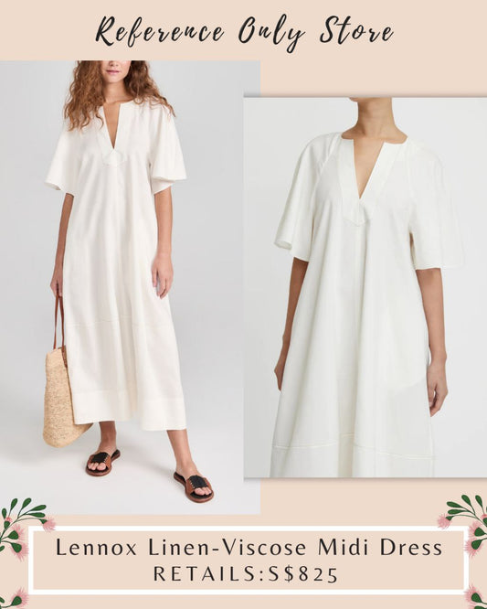 LM Lennox Linen viscose midi dress