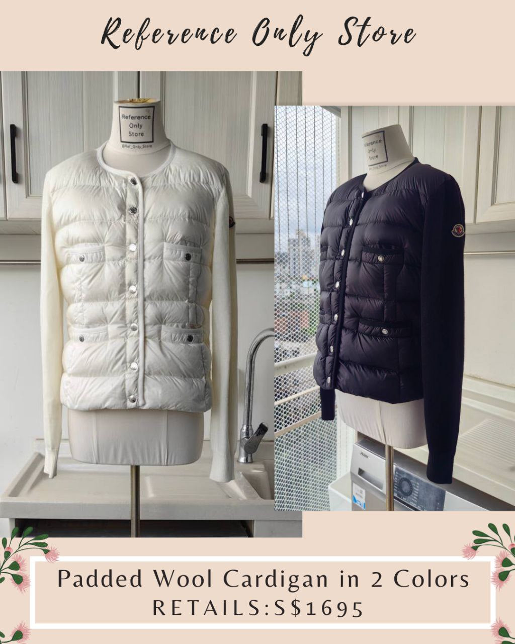 MC Padded Wool Cardigan in 2 Colors