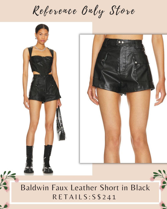 LF Baldwin Faux Leather Shorts