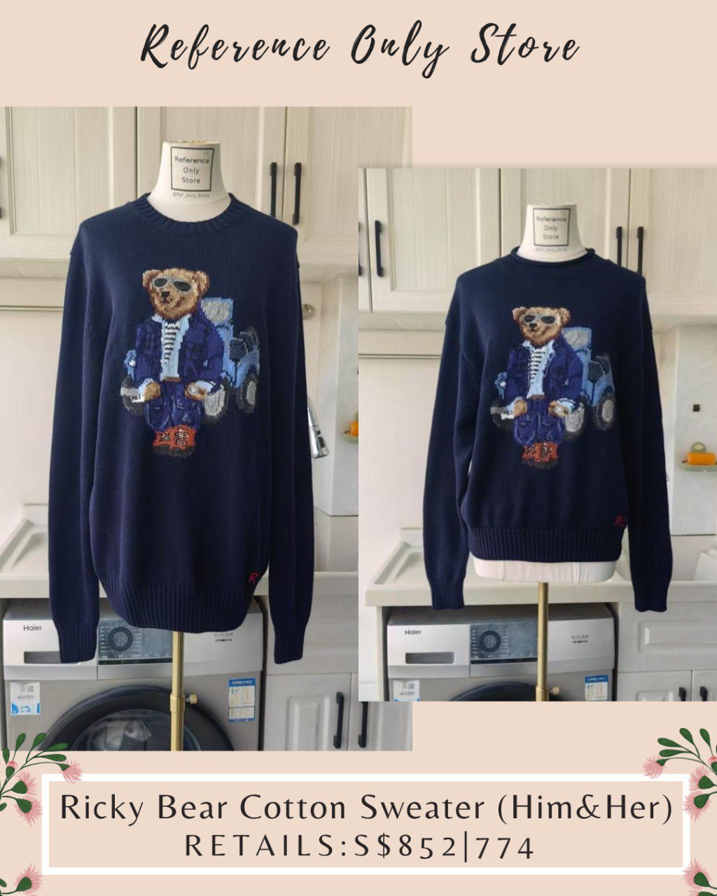 RL Ricky Bear cotton sweater (His and Hers )