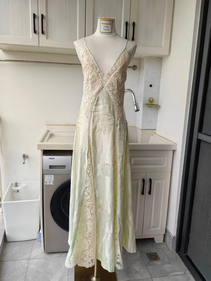 AM Linen Silk Midi slip dress