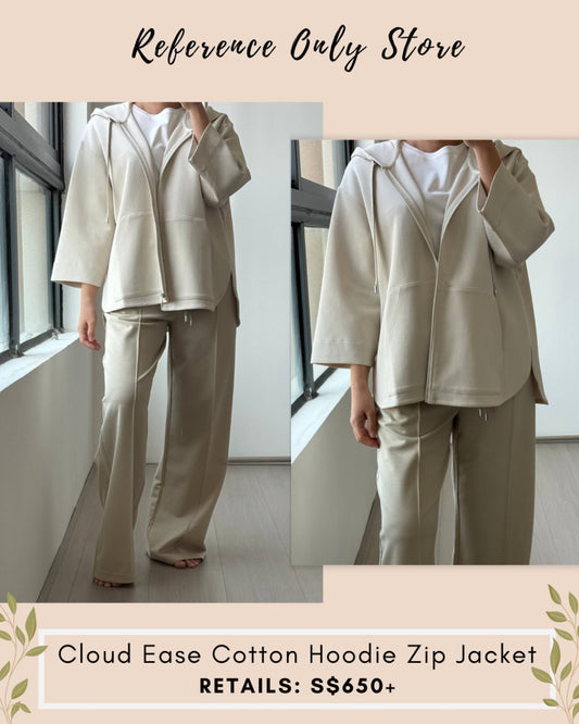 MM Cloud ease cotton hoodie zip sweater jacket