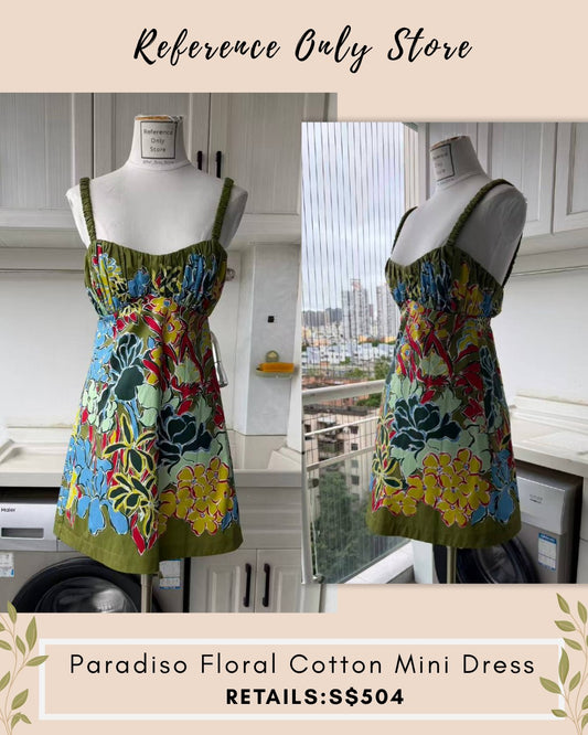 AM Paradiso floral mini dress