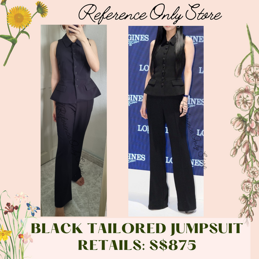 Readystock! Sp black tailored Jumpsuit