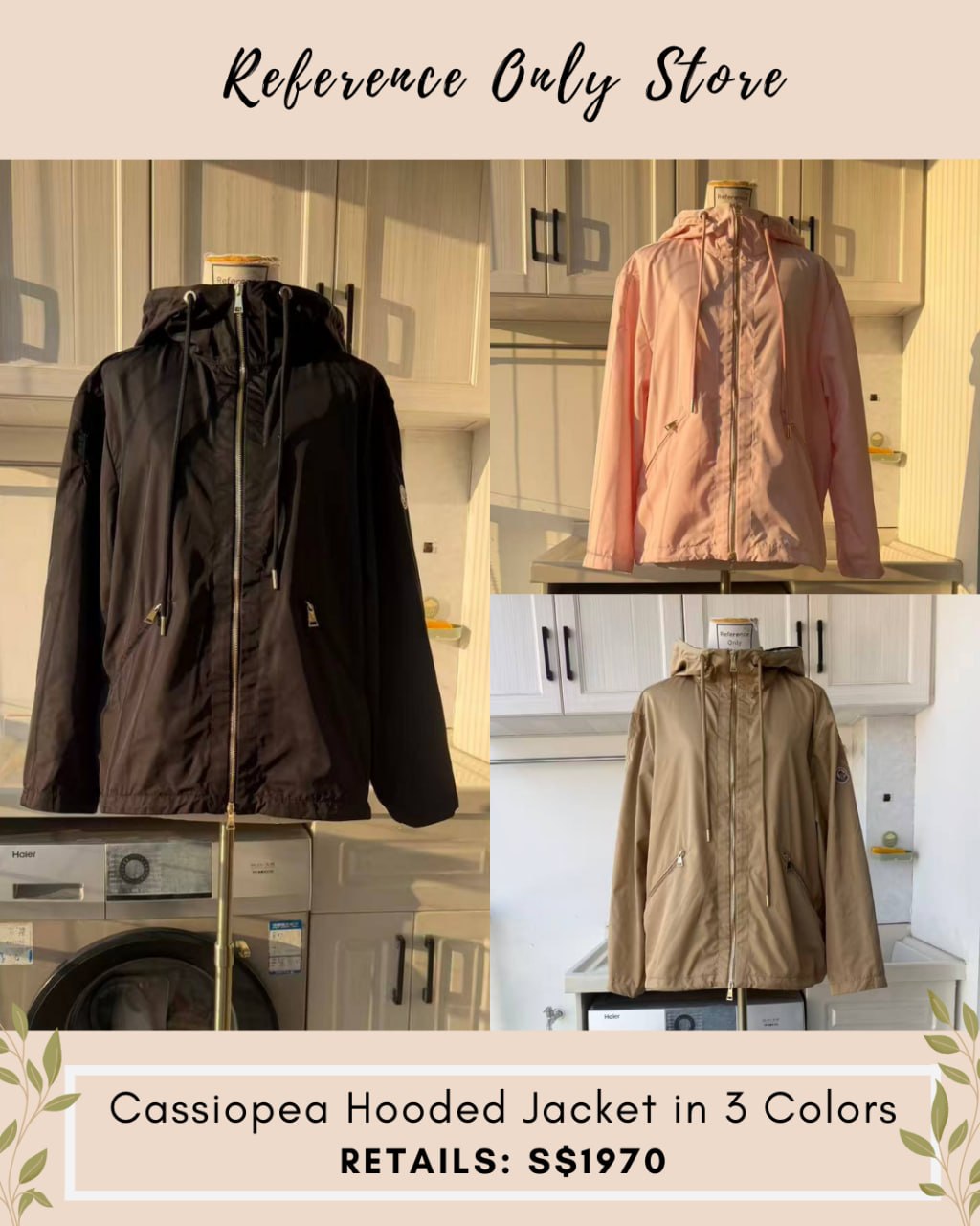 MC Cassiopea hooded jacket in 3 color