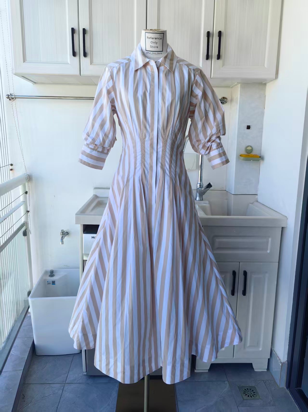 sk Jazz midi cotton shirt dress