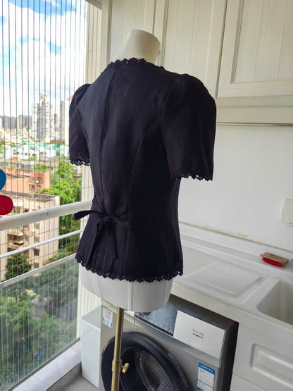Ref Anabella linen top in 2 colors