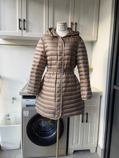 MC Oredonne hooded long down jacket