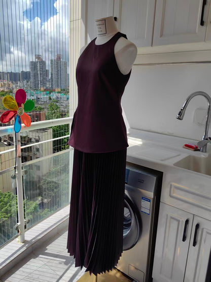alc burgundy dress Poppy Satin Gown