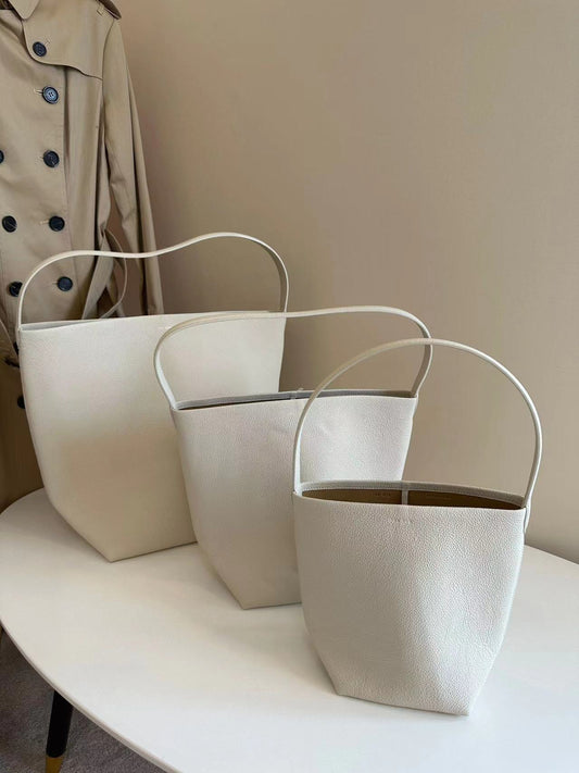 Back in! TR Park Tote in Ivory Leather