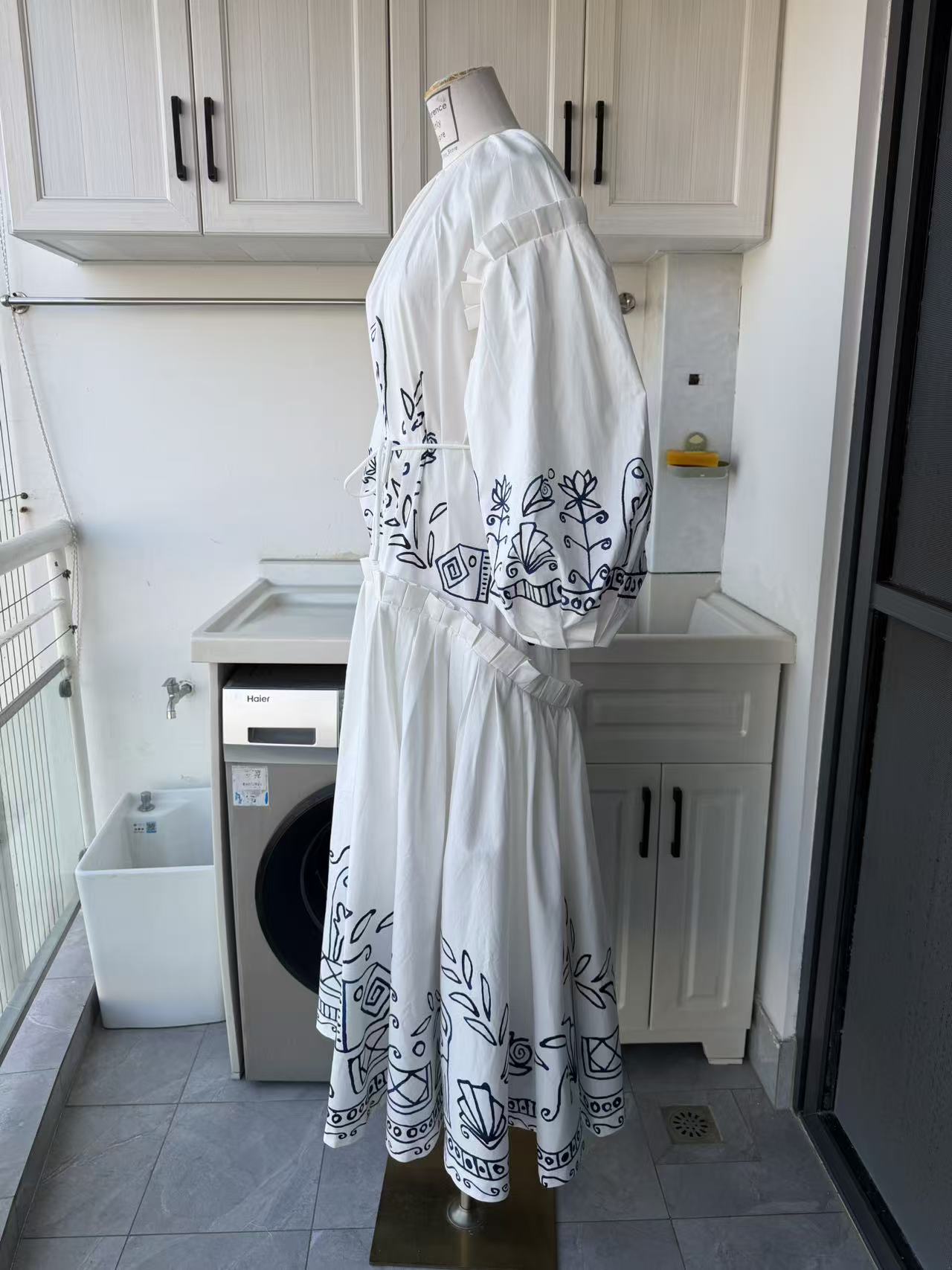 AM Artistry cotton midi dress