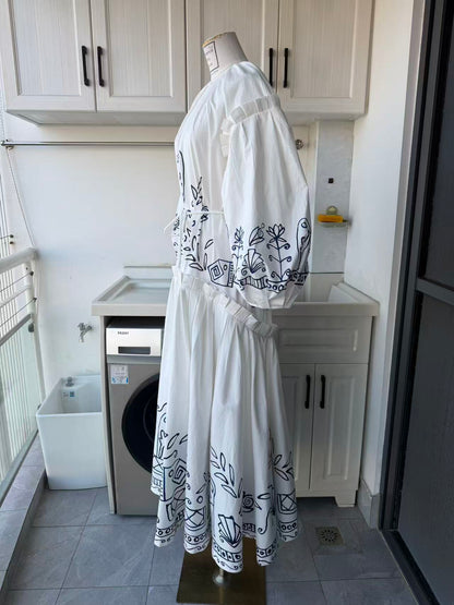AM Artistry cotton midi dress