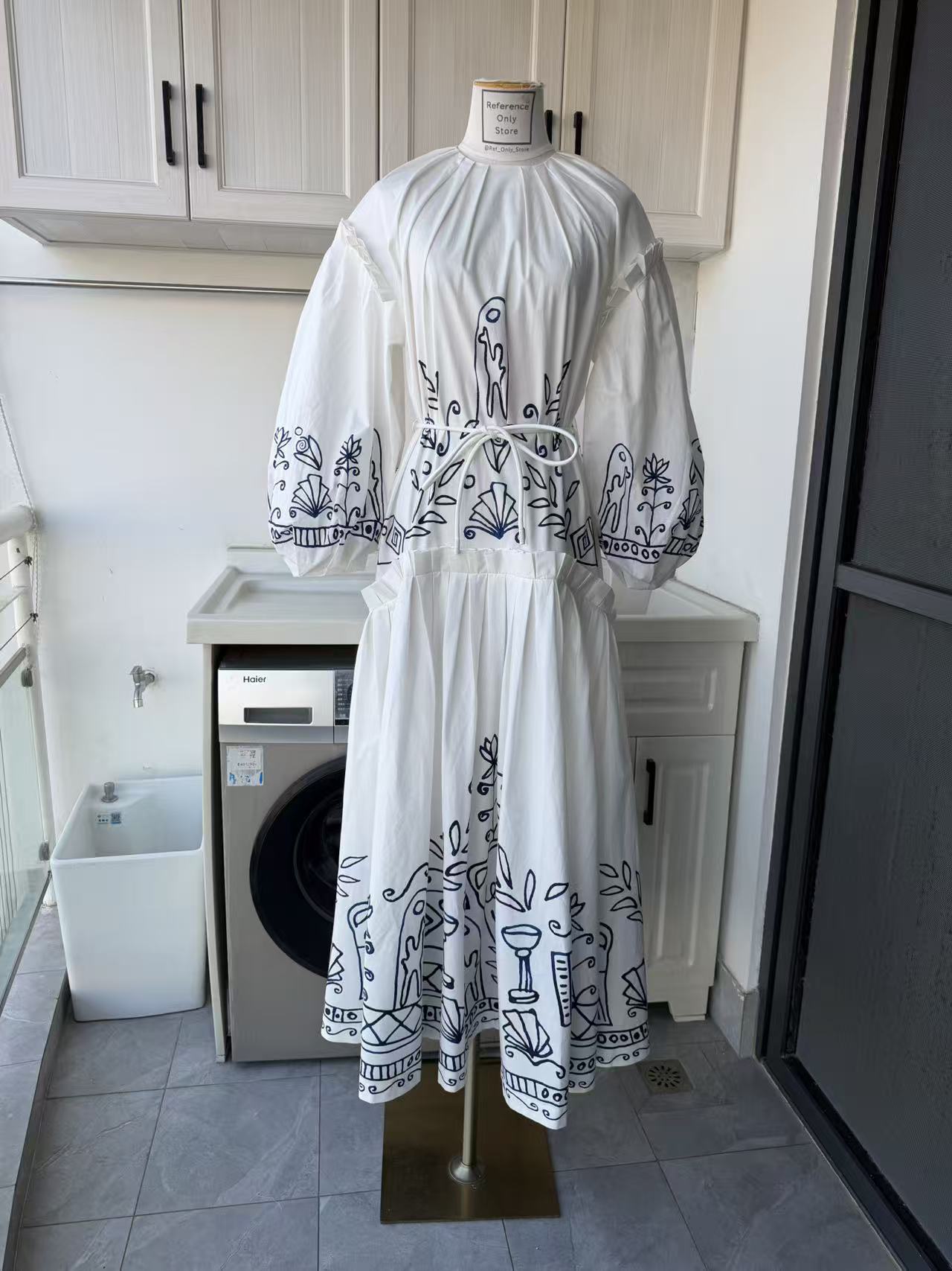 AM Artistry cotton midi dress