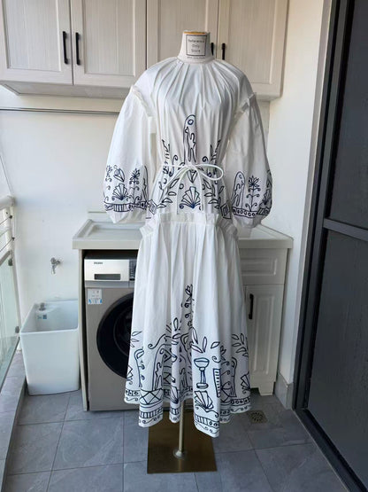 AM Artistry cotton midi dress