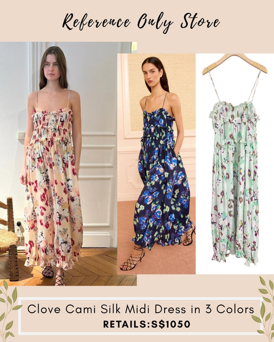 UJ Clove Cami silk dress in 3 colors