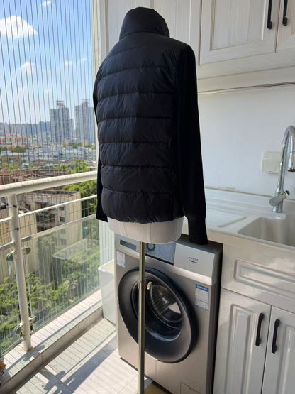 MC Padded wool zip up cardigan