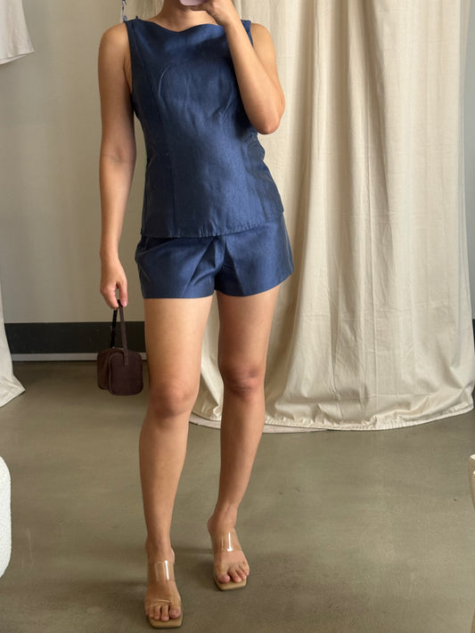 Ref Eliana top two piece in blue