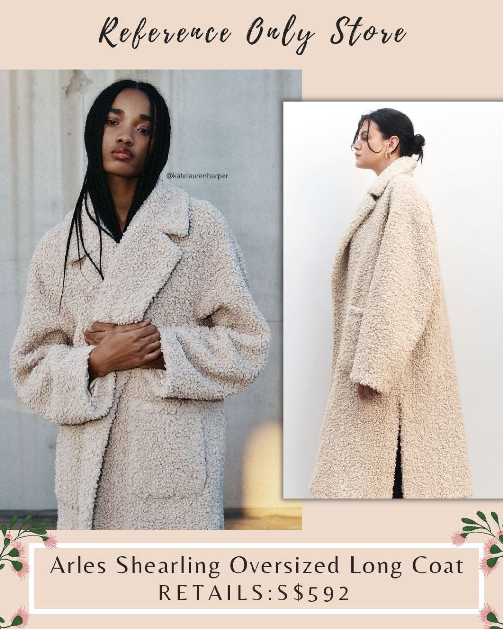 SJ Arles Shearling Oversized Coat