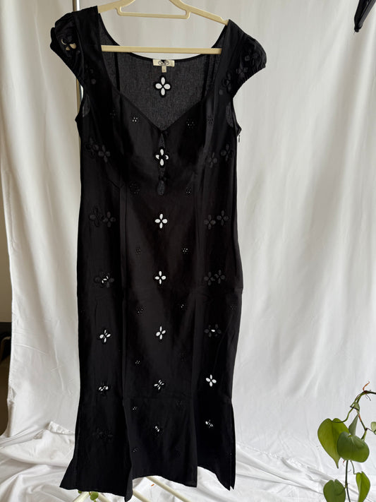 MP Maria black cutout dress in black