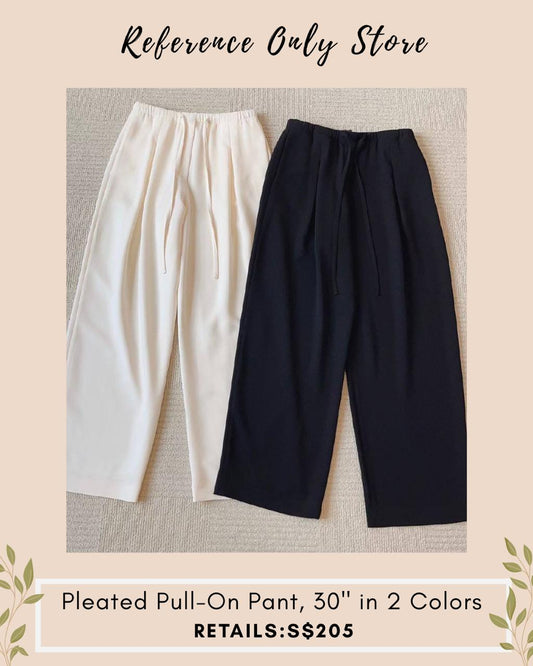 TH Pleated pull on pants