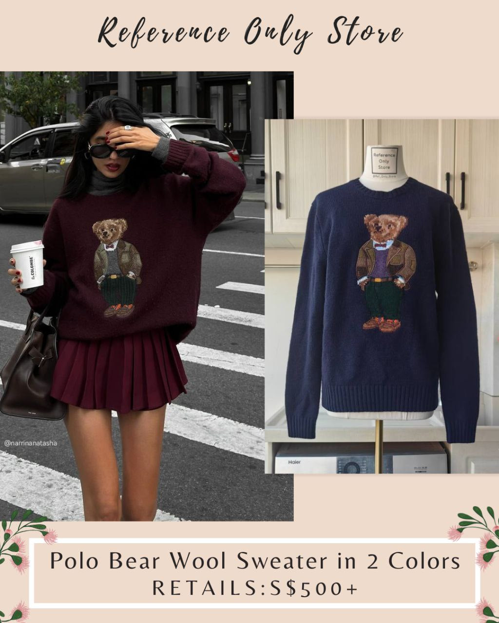 RL Polo Bear Wool Sweater in 2 colors