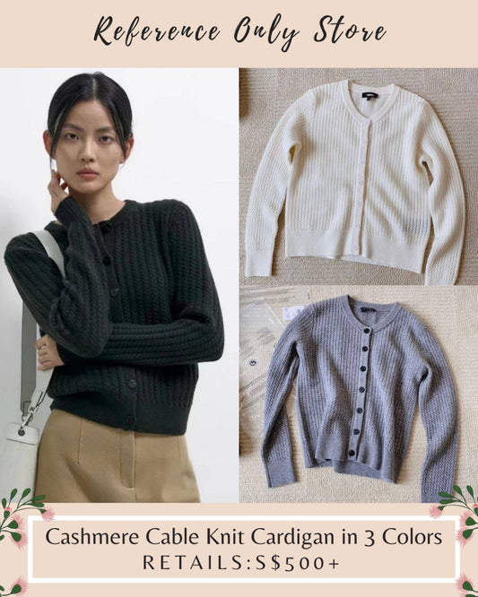 TH Cashmere Cable Knit Cardigan