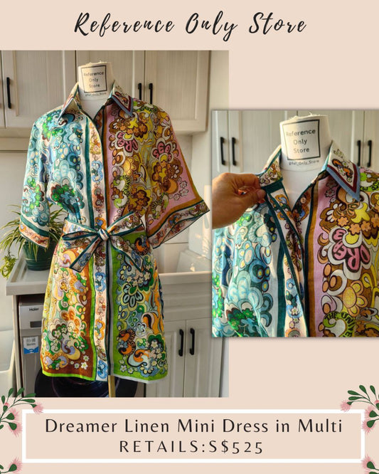 AM Dreamer Linen Mini Dress