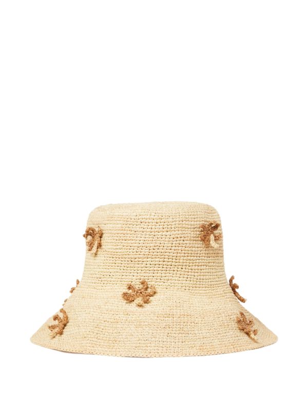 ALN Palm raffia bucket hat