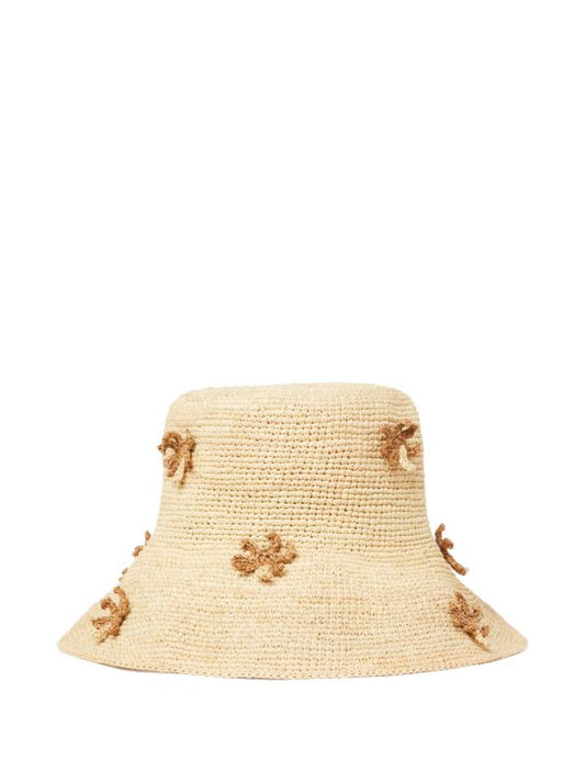 ALN Palm raffia bucket hat