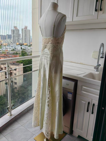 AM Linen Silk Midi slip dress