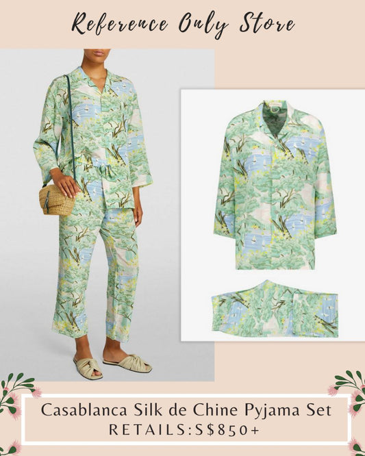OVH Casablanca silk de chine sleepwear