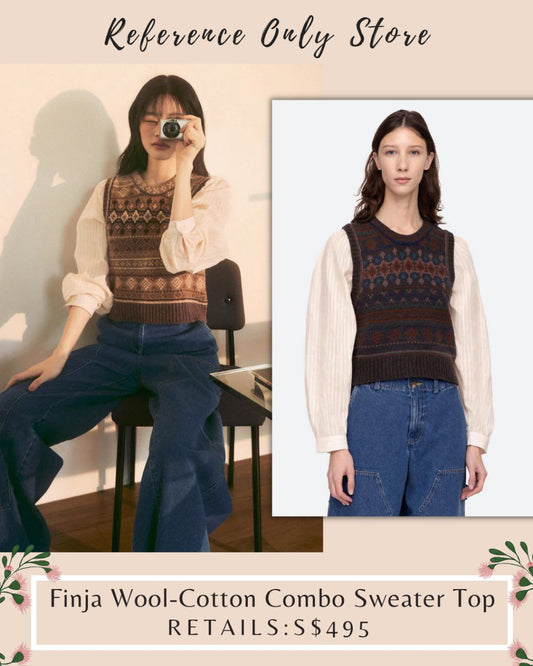 S NY Finja wool cotton combo sweater top