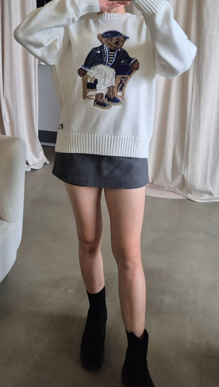 RL Unisex polo bear cotton sweater