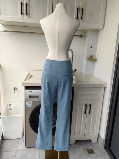 VB denim cotton Avalina vest and Hawthorne pants