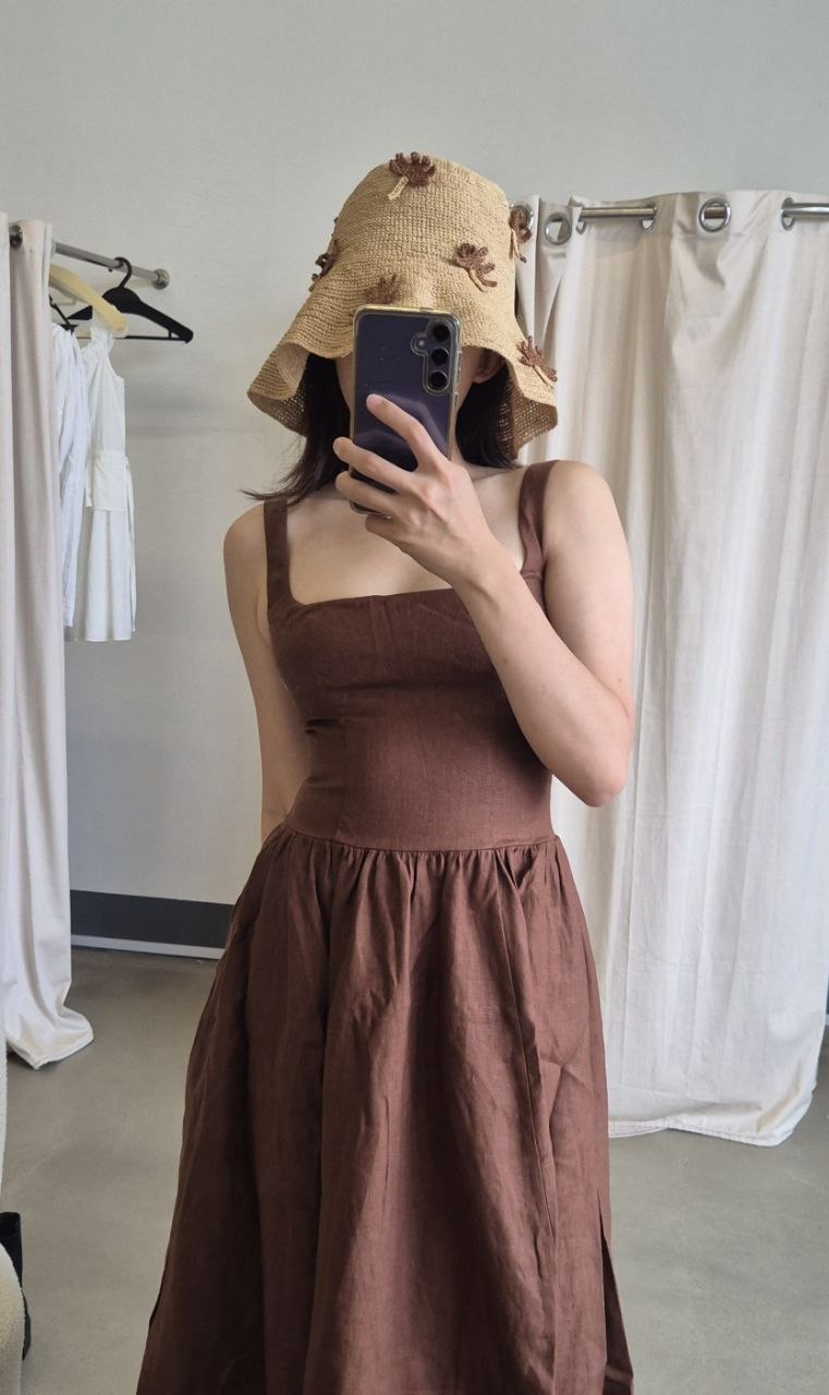 ALN Palm raffia bucket hat