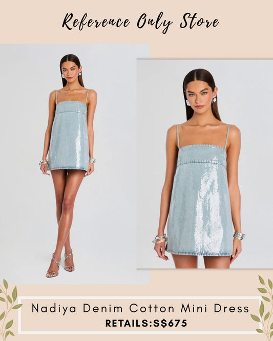 RTF Nadiya denim cotton mini dress