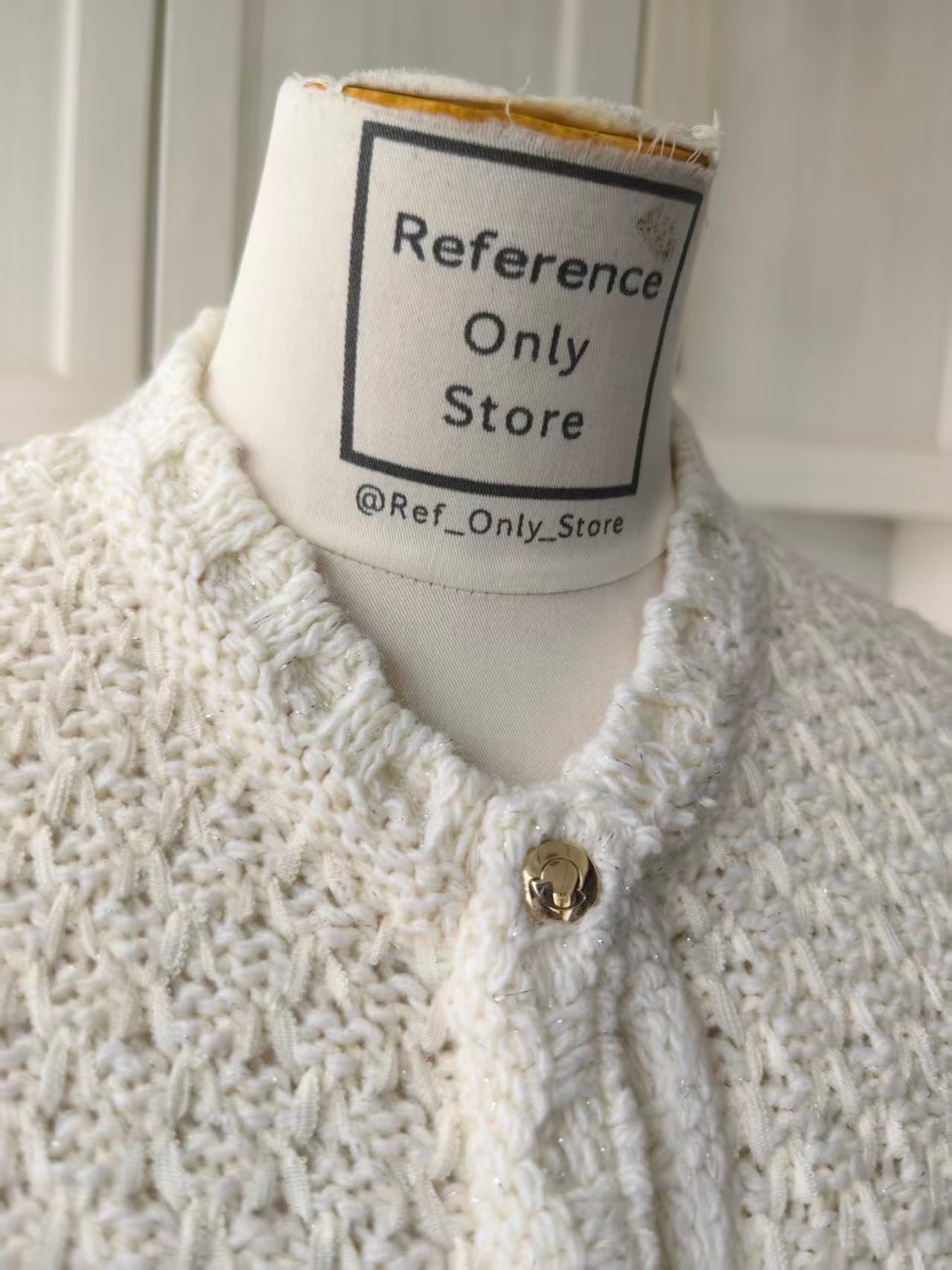 MC padded wool and cotton cardigan long top