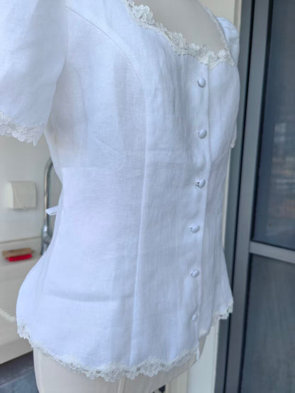 Ref Anabella linen top in 2 colors