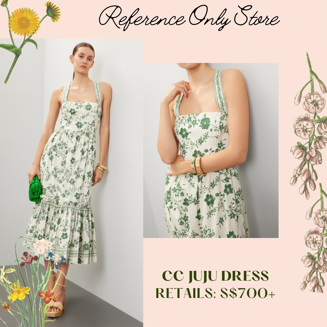 Cc Juju Mint Floral Dress