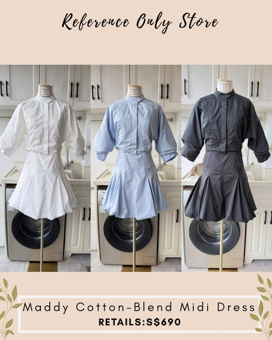 SK Effie bubble cotton blend mini dress