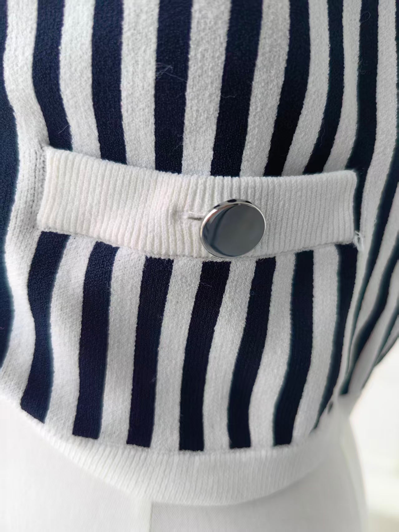vb Leland stripe viscose vest top